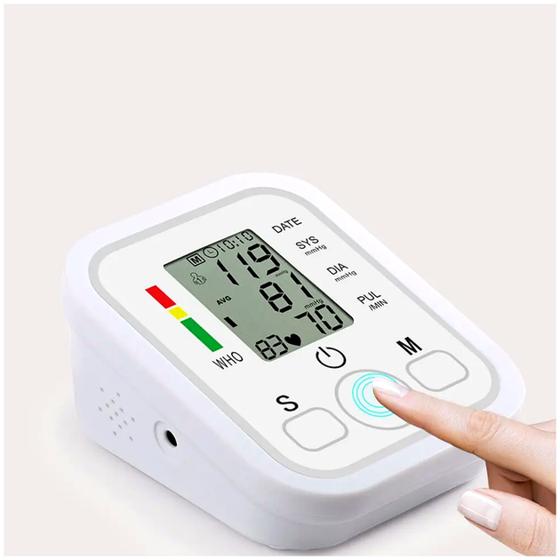 Автоматический тонометр на плечо с памятью и индикатором давления для контроля здоровья 22-32 см ARM Style LS-611 - изображение 7