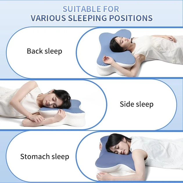 Подушка для сна Pulatree PP15 ортопедическая анатомическая эргономическая с эффектом памяти - изображение 3