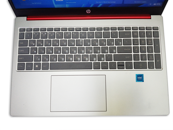Ноутбук HP 15-fd0083wm 15.6" 1366x768 TN / Intel Processor N200 (4 ядра, 4 потоки, 1.1–3.7 ГГц) / 8GB DDR4 / 128GB UFS / червоний Б/В - Фото 9 Ноутбук HP 15-fd0083wm 15.6" 1366x768 TN / Intel Processor N200 (4 ядра, 4 потоки, 1.1–3.7 ГГц) / 8GB DDR4 / 128GB UFS / червоний Б/В - изображение 9