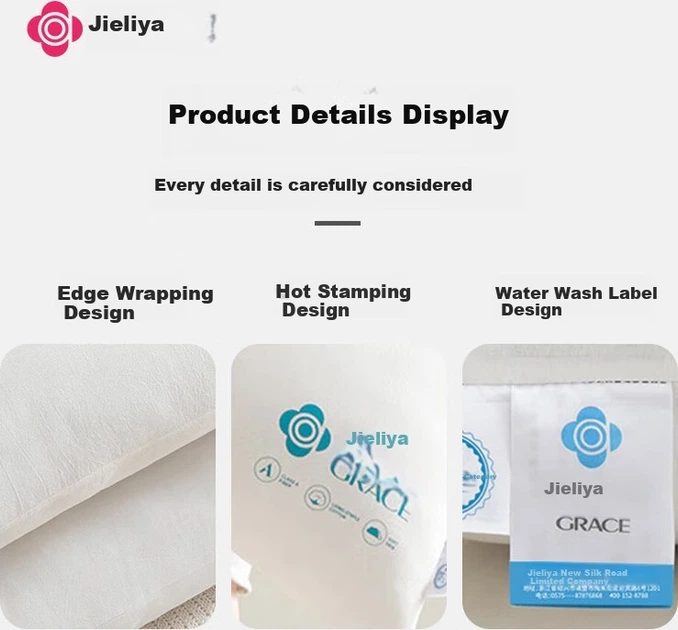 Подушка Grace Pure Cotton Grade A полиэфирное волокно мягкая прямоугольная 46х72 см 2 шт - изображение 6