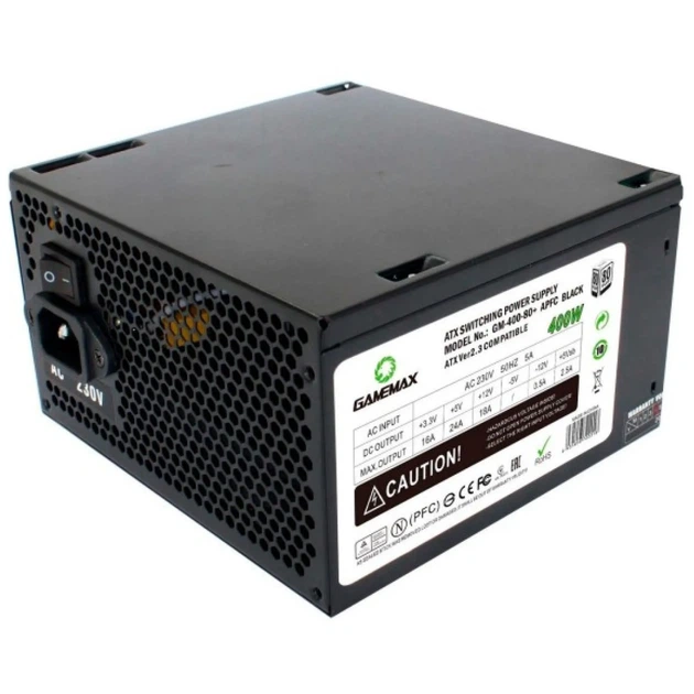 Блок живлення GAMEMAX 400W (GM-400W-80+APFC) - Фото 3 Блок живлення GAMEMAX 400W (GM-400W-80+APFC) - зображення 3