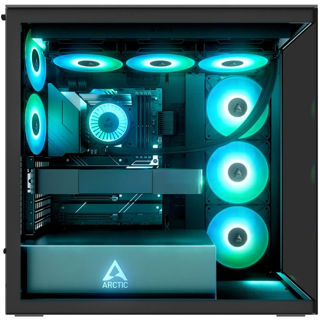 Корпус Arctic Xtender Mirror Glass Black (ACPCC00018A) - изображение 3