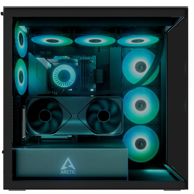Корпус Arctic Xtender VG Tinted Glass Black (ACPCC00016A) - изображение 3