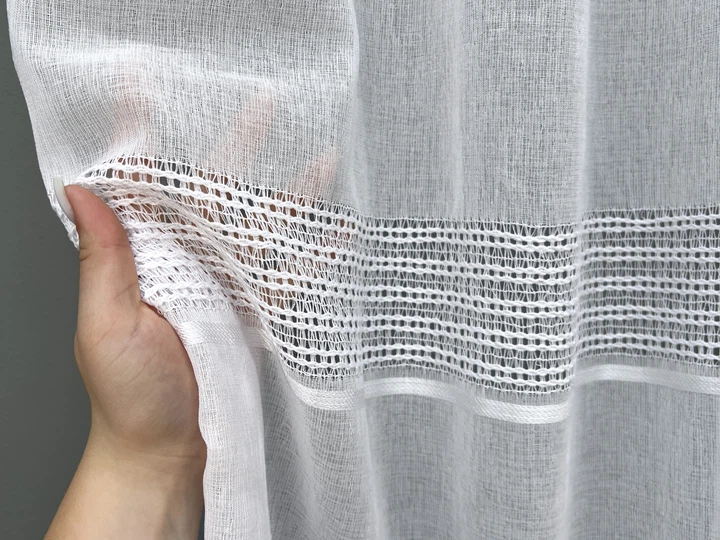 Тюль VR-Textil 2086т Мережка Лен Белый 400х270 см (42-1299) - Фото 6 Тюль VR-Textil 2086т Мережка Лен Белый 400х270 см (42-1299) - изображение 6