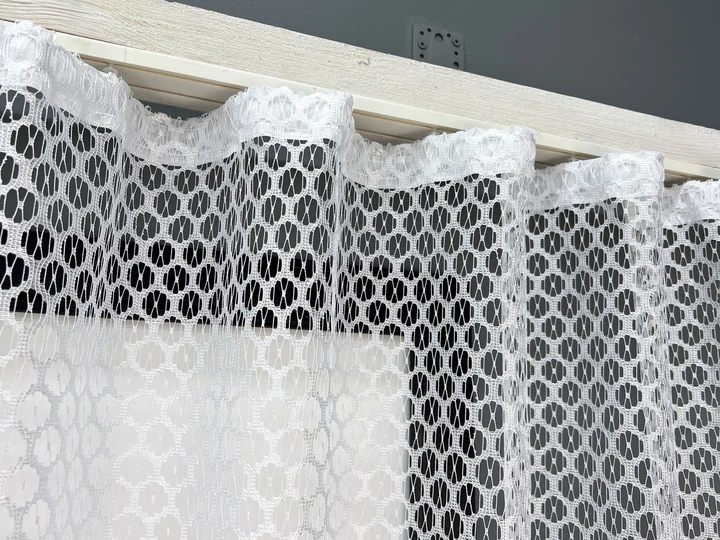 Кухонна арка VR-Textil № 000к сітка з макраме білий 270х155 см (51-274) - Фото 6 Кухонна арка VR-Textil № 000к сітка з макраме білий 270х155 см (51-274) - зображення 6