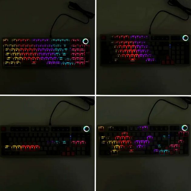 Дротова механічна клавіатура з RGB-підсвіткою 96 клавіш для ПК USB JEDEL TRM-594 - зображення 7