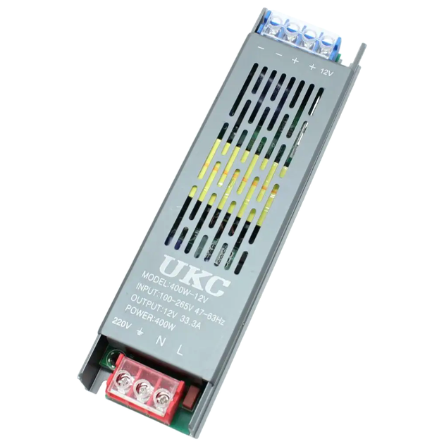 Блок питания 12В 35А для светодиодной ленты 420W металл LS-1006 - зображення 2