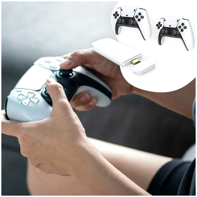 Игровая консоль 64GB 4K портативная 2 джойстика 20000 игр белый LS-849 - изображение 5
