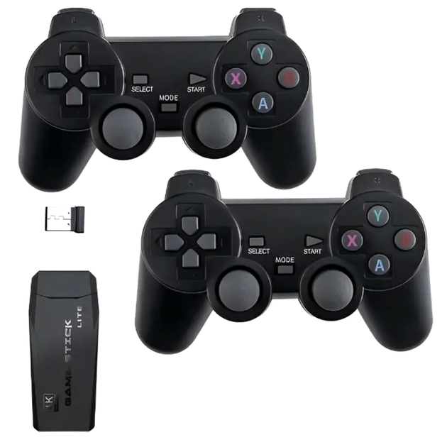 Игровая приставка 64 ГБ поддержка 4K 2 джойстика для телевизора черный LS-901 - изображение 7