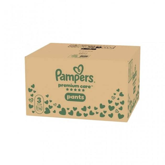 Подгузники Pampers Premium Care Pants Розмір 3 (6-11 кг) 114 шт (8006530320184) (22883) - зображення 2