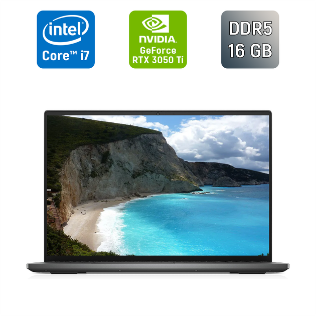 Игровой ноутбук Dell Vostro 7620 / 16" (1920x1200) IPS / Intel Core i7-12700H (14 (20) ядер по 3.5 - 4.7 GHz) / 16 GB DDR5 / 512 GB SSD / nVidia GeForce RTX 3050 Ti, 4 GB GDDR6, 128-bit / WebCam / Fingerprint / Windows 11 б/у + Подарок Мышь / USB - Фото 1 Игровой ноутбук Dell Vostro 7620 / 16" (1920x1200) IPS / Intel Core i7-12700H (14 (20) ядер по 3.5 - 4.7 GHz) / 16 GB DDR5 / 512 GB SSD / nVidia GeForce RTX 3050 Ti, 4 GB GDDR6, 128-bit / WebCam / Fingerprint / Windows 11 б/у + Подарок Мышь / USB - изображение 1