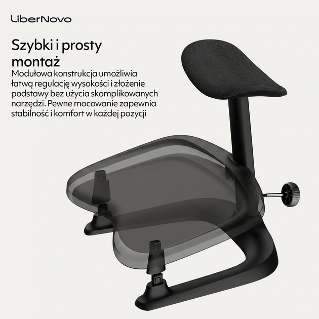 Ergonomiczny podnóżek LiberNovo Omni StepSync Footrest Space Black (CP-GW-0000002-00-01) - Zdjęcie 5 Ergonomiczny podnóżek LiberNovo Omni StepSync Footrest Space Black (CP-GW-0000002-00-01) - obraz 5