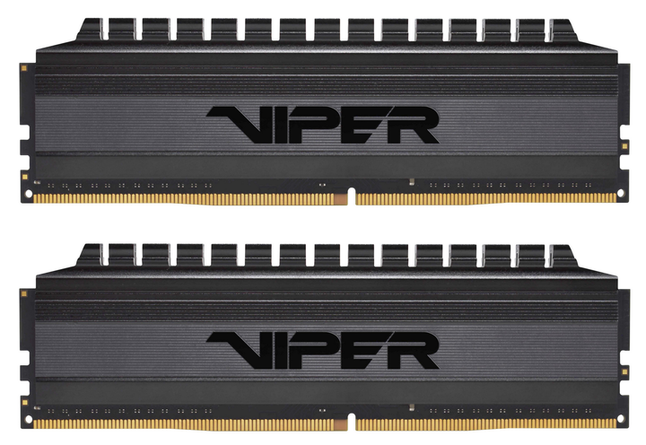 Оперативна пам'ять Patriot 64GB (2x32GB) DDR4 3200MHz Viper 4 Blackout (PVB464G320C6K) Б/В - Фото 1 Оперативна пам'ять Patriot 64GB (2x32GB) DDR4 3200MHz Viper 4 Blackout (PVB464G320C6K) Б/В - зображення 1