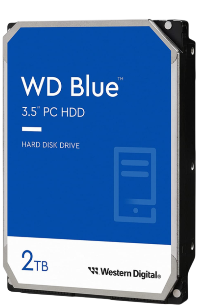 Жорсткий диск 3.5" WD Blue 2TB (WD20EARZ) - Фото 1 Жорсткий диск 3.5" WD Blue 2TB (WD20EARZ) - изображение 1