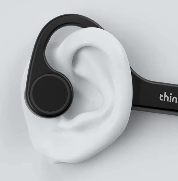 Костные наушники Lenovo Thinkplus X4 Bluetooth, беспроводная наушники с встроенным микрофоном, открытое ухо, до 7 часов работы + Подарок Кабель быстрой зарядки - изображение 2