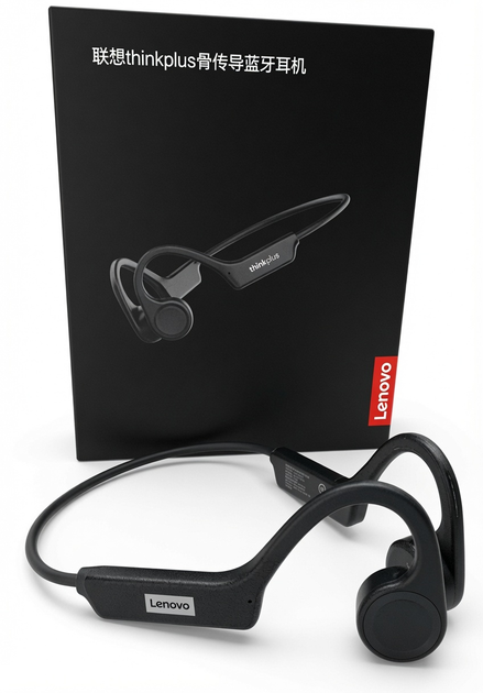 Костные наушники Lenovo Thinkplus X4 Bluetooth, беспроводная наушники с встроенным микрофоном, открытое ухо, до 7 часов работы + Подарок Кабель быстрой зарядки - изображение 7