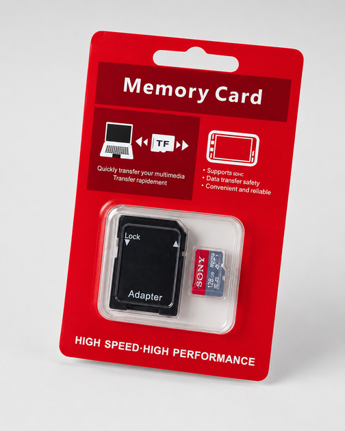 Карта пам’яті Sony 128GB microSDXC Class 10 з SD-адаптером - зображення 2