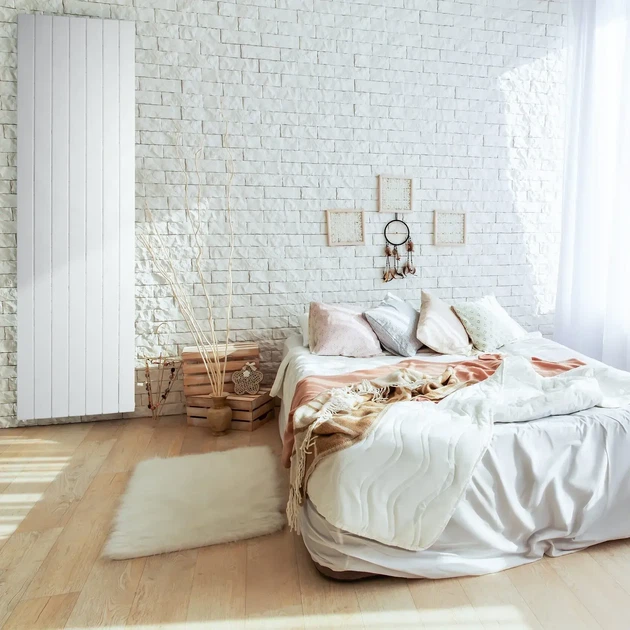 Дизайнерский радиатор Betatherm Terra 1 1800×490 вертикальный, белый матовый - изображение 4