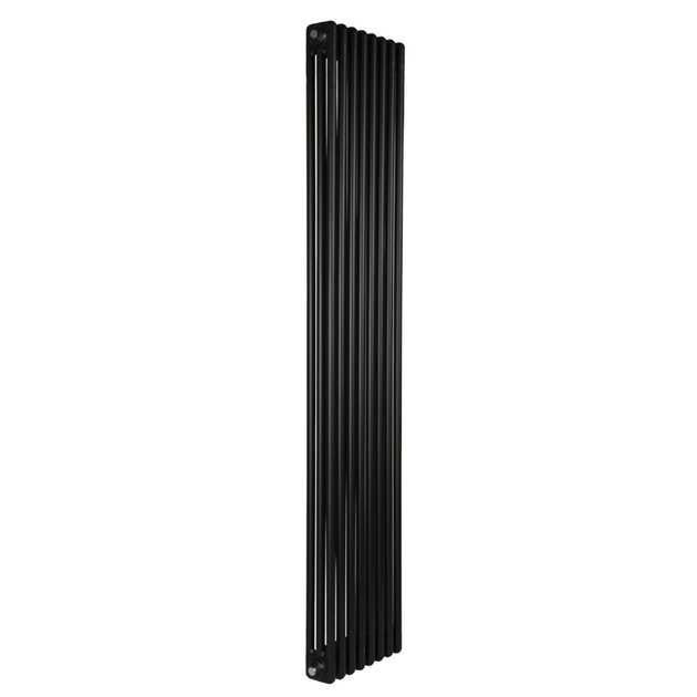 Дизайнерский радиатор Warm Well Column 3 1800×380 вертикальный, черный матовый - изображение 2