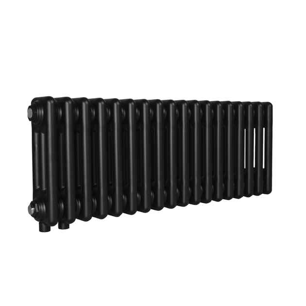 Дизайнерский радиатор Warm Well Column 3 300х830 горизонтальный, черный матовый - изображение 3