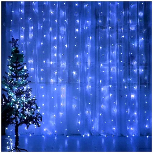 Гирлянда штора 2х2 м 240LED RGB для дома и улицы LS-599 - изображение 9