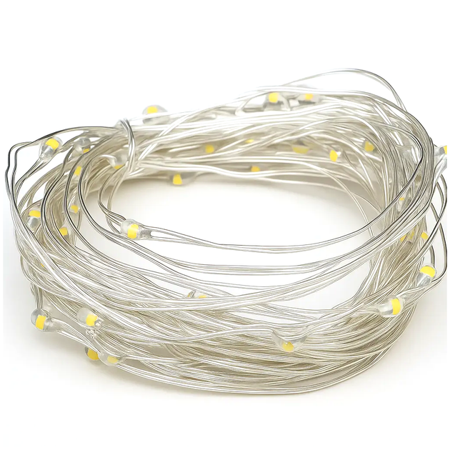 Гирлянда светодиодная 20м 200LED USB для дома с пультом управления Белый LS-2559 - изображение 3