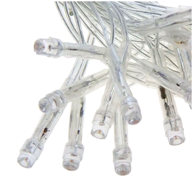 Гирлянда штора 240 LED 2,5х1,5 м для декора белая LS-357 - изображение 4