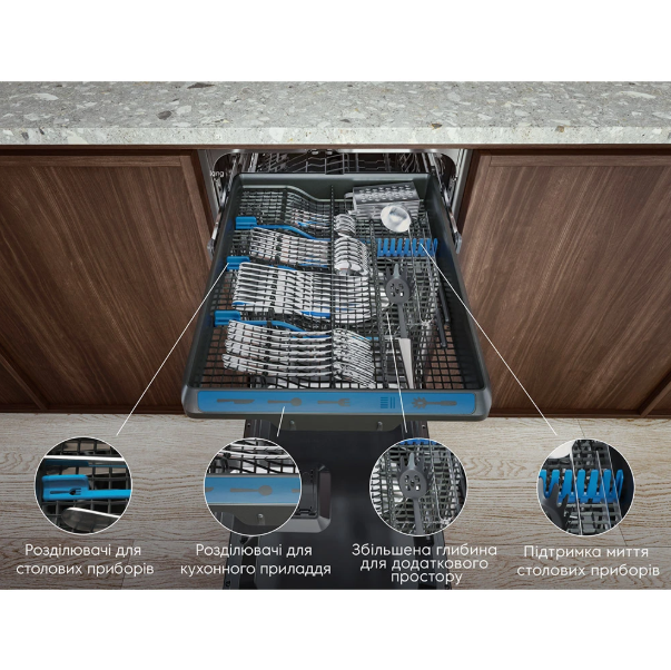 Посудомийна машина вбудована ELECTROLUX KEMB3301L - изображение 4