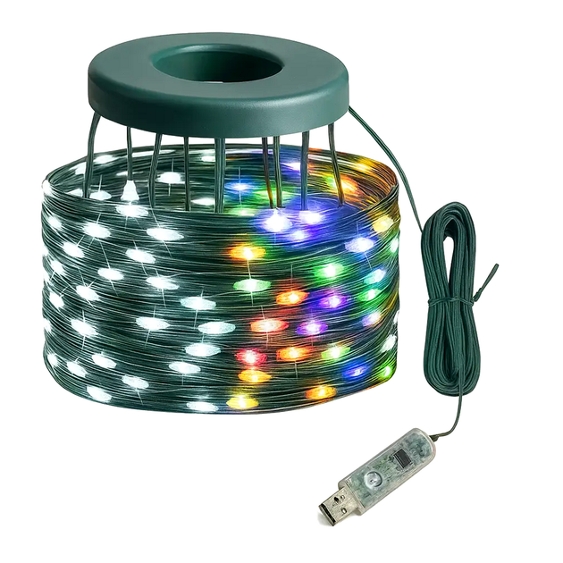 Светодиодная гирлянда 250 диодов USB 2 5 м для дома RGB LS-1882 - изображение 3
