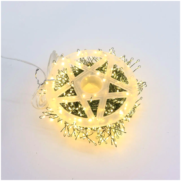 Гирлянда 20м 600LED USB для дома 8 режимов теплый белый LS-1178 - изображение 9