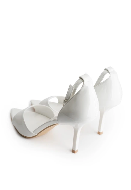 Босоніжки жіночі на підборах Meideli 8041/White/H9326-43/B 40 Білий - зображення 3