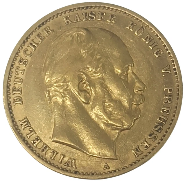 Колекційна золота монета "10 марок - Wilhelm І" 3,982 г 1874-1888 роки - Фото 1 Колекційна золота монета "10 марок - Wilhelm І" 3,982 г 1874-1888 роки - зображення 1