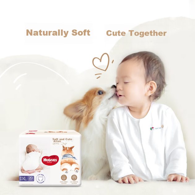 Подгузники-трусики Huggies Soft Cute Corgi L 32 шт (9-14 кг) - изображение 6