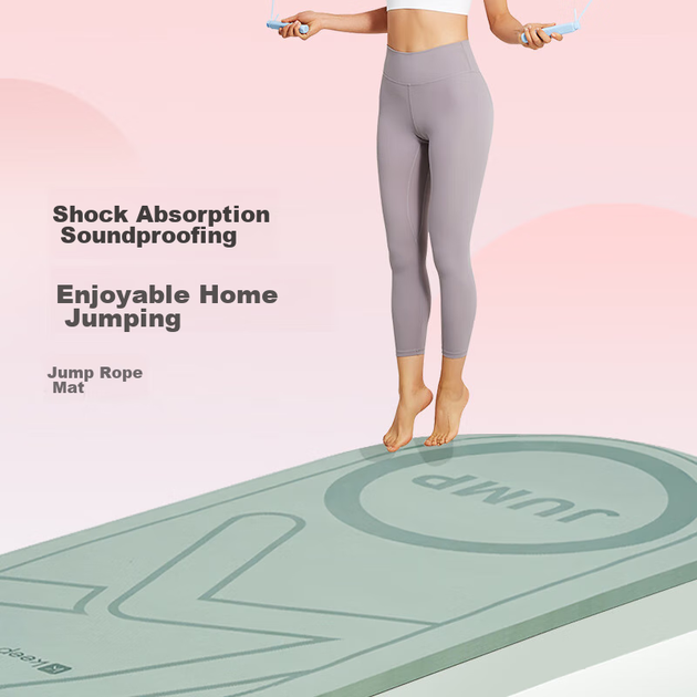 Коврик Keep Jump Rope амортизирующий для прыжков со скакалкой, звукоизолирующий, 150x70см - изображение 4