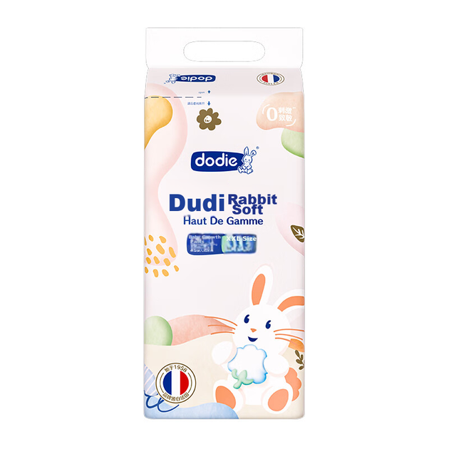 Підгузки Dodie Rabbit Soft Baby Pull-Up, розмір XXL, 30 штук, ультратонкі, дихаючі, проти висипу, для росту - изображение 9