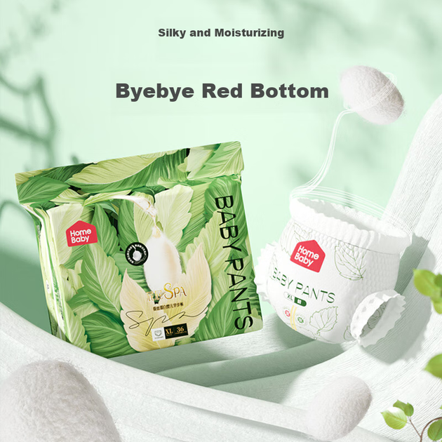 Подгузники-трусики Homebaby Silk Protein Pull-Up 4XL, 52 шт, ультратонкие дышащие - изображение 7