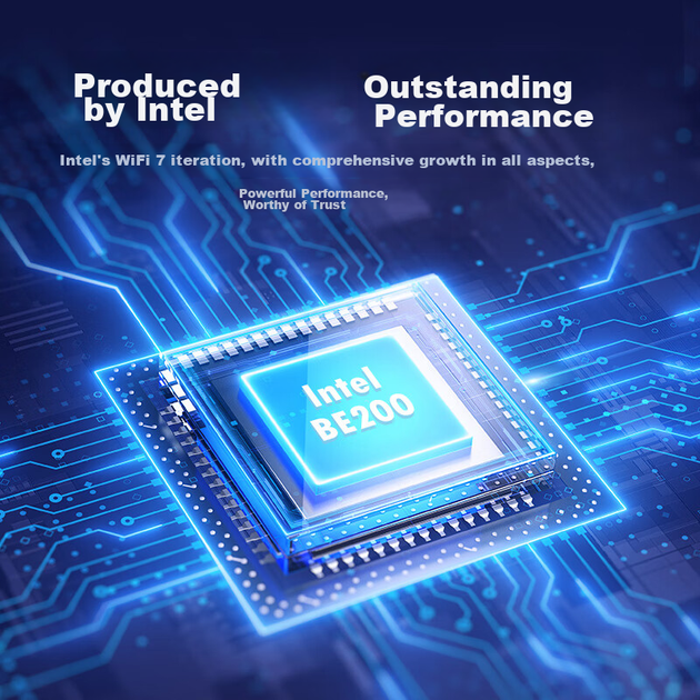 Бездротова мережева карта COMFAST WIFI7, гігабітний внутрішній PCIe дводіапазонний 5G високошвидкісний BE8800, бездротовий Bluetooth 5.4 двовхідний WiFi приймач, CF-BE200 - зображення 7