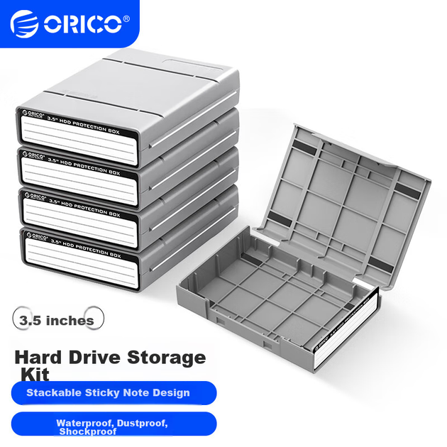 Чохол для зберігання жорсткого диска ORICO PHP-5S, 3.5 дюйма, захисний - Фото 10 Чохол для зберігання жорсткого диска ORICO PHP-5S, 3.5 дюйма, захисний - зображення 10
