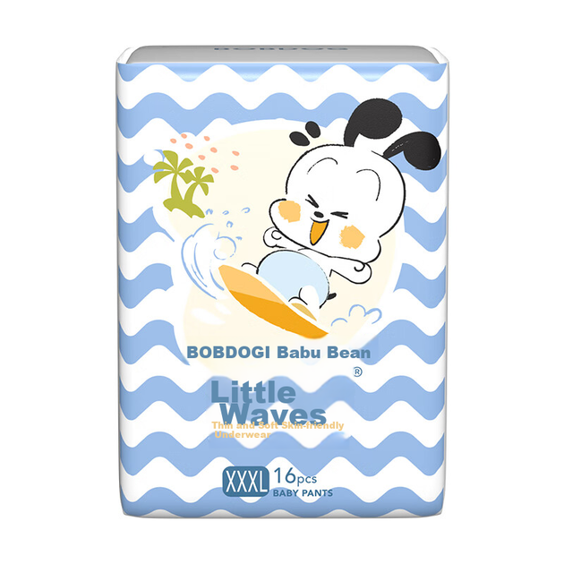 Подгузники-трусики BOBDOG Small Wave XXXL, 48 шт (17-20кг), ультратонкие летние - изображение 4