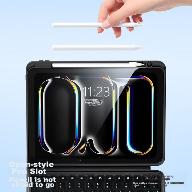Чехол-клавиатура Smorss для iPad 10.9" 10 поколения, Bluetooth - изображение 6