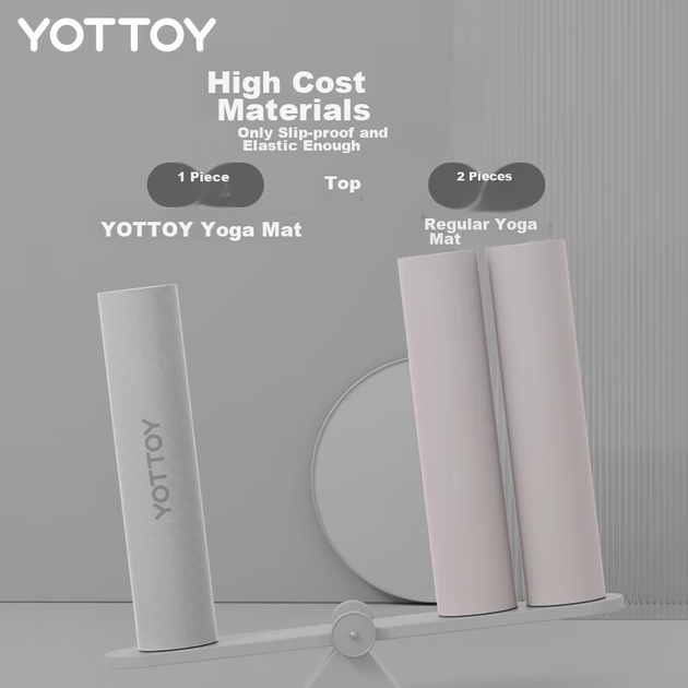 Коврик для йоги Yottoy, нескользящий, 185×80 см, толщина 9 мм - Фото 6 Коврик для йоги Yottoy, нескользящий, 185×80 см, толщина 9 мм - изображение 6