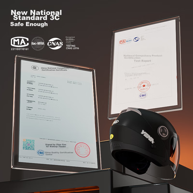 Мотоциклетный шлем YEMA 3c Certified 623S для электромотоциклов, универсальный защитный шлем унисекс для мужчин и женщин, зимний полушлем с двумя линзами, всесезонный универсальный размер, вишнево-розовый с прозрачным визором. - зображення 7