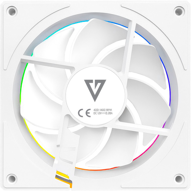Wentylator Modecom Volcano Loop 120 ARGB White (FAN-LOOP-120S-ARGB-200) - obraz 2