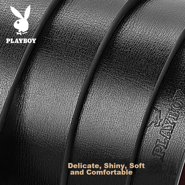 Чоловічий ремінь PLAYBOY, автоматична пряжка, підкладка, повсякденний пояс, практичний подарунок на день народження для хлопця, чоловіка, батька - Фото 7 Чоловічий ремінь PLAYBOY, автоматична пряжка, підкладка, повсякденний пояс, практичний подарунок на день народження для хлопця, чоловіка, батька - изображение 7