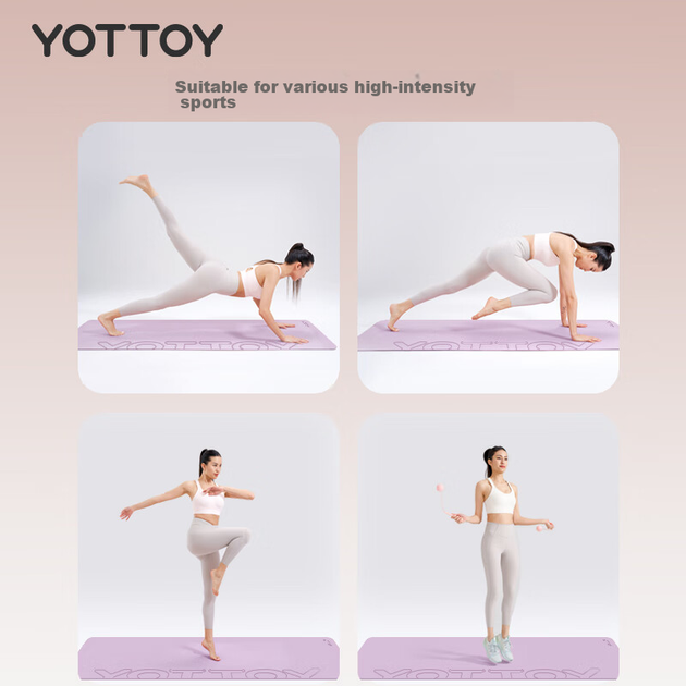 Коврик для йоги Yottoy нескользящий амортизирующий - изображение 10