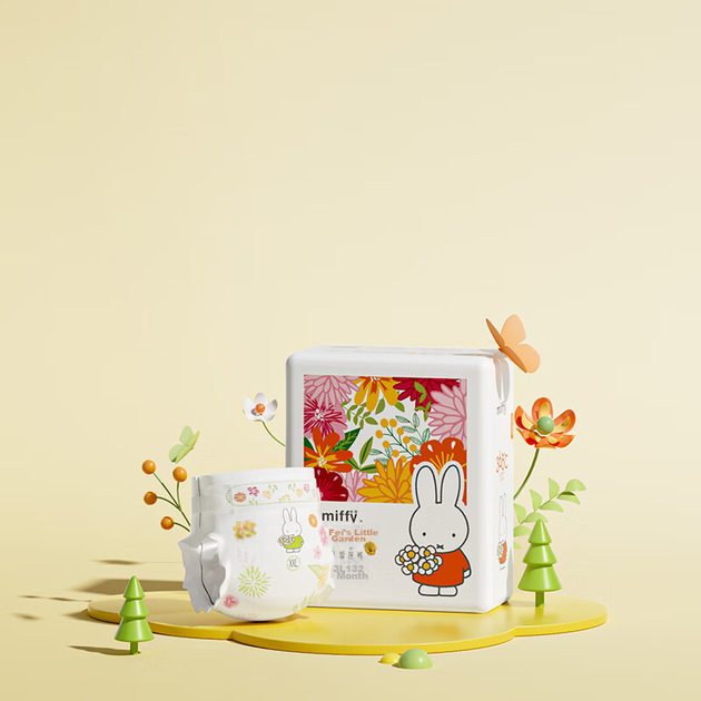 Подгузники Solove Miffy Little Garden 2.0, XXL, 32 шт (15+ кг) - изображение 8