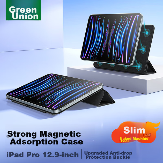 Защитный чехол UGREEN с магнитной двусторонней застежкой для iPad Air 8/13 дюймов 2026 M4 Air7/6/Pro 18-22 12,9 дюймов Apple Tablet. - Фото 4 Защитный чехол UGREEN с магнитной двусторонней застежкой для iPad Air 8/13 дюймов 2026 M4 Air7/6/Pro 18-22 12,9 дюймов Apple Tablet. - изображение 4