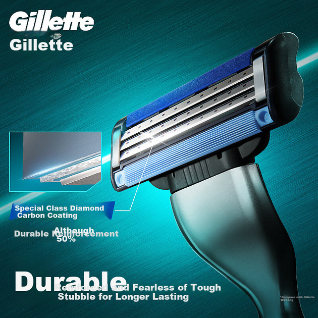 Сменные лезвия для бритвы Gillette Fusion3 Classic, 2 шт., 3-слойная ручная бритва для мужчин, продается в фирменном магазине JD, а не в Jilette. - Фото 5 Сменные лезвия для бритвы Gillette Fusion3 Classic, 2 шт., 3-слойная ручная бритва для мужчин, продается в фирменном магазине JD, а не в Jilette. - изображение 5