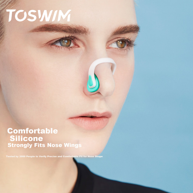 Зажим для носа TOSWIM для плавания, водонепроницаемый - Фото 8 Зажим для носа TOSWIM для плавания, водонепроницаемый - изображение 8
