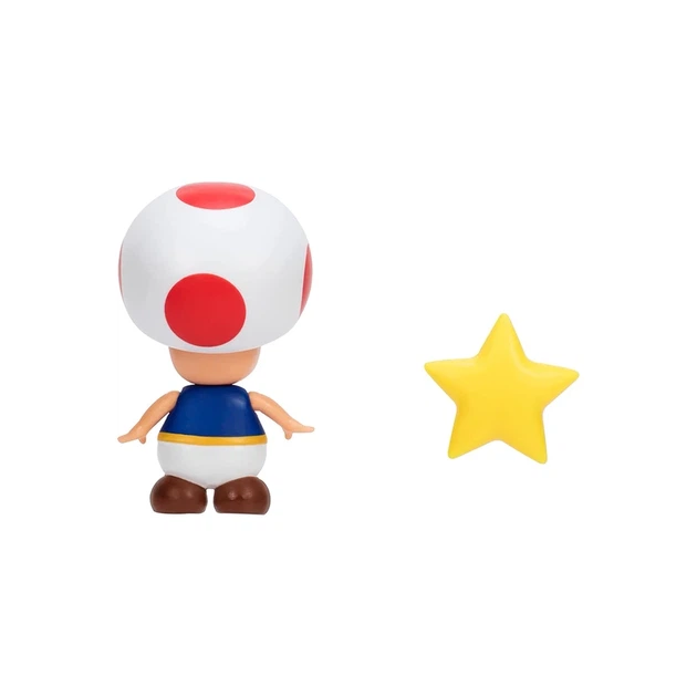 Ігрова фігурка з артикуляцією SUPER MARIO - ТОАД (10 cm, з аксес.) - изображение 4